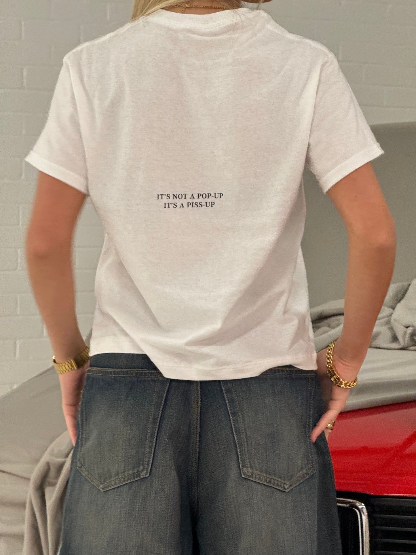 Pop-up cropped t-shirt